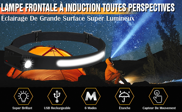 Lampe Frontale Running et Cyclisme Led 600 Lumens